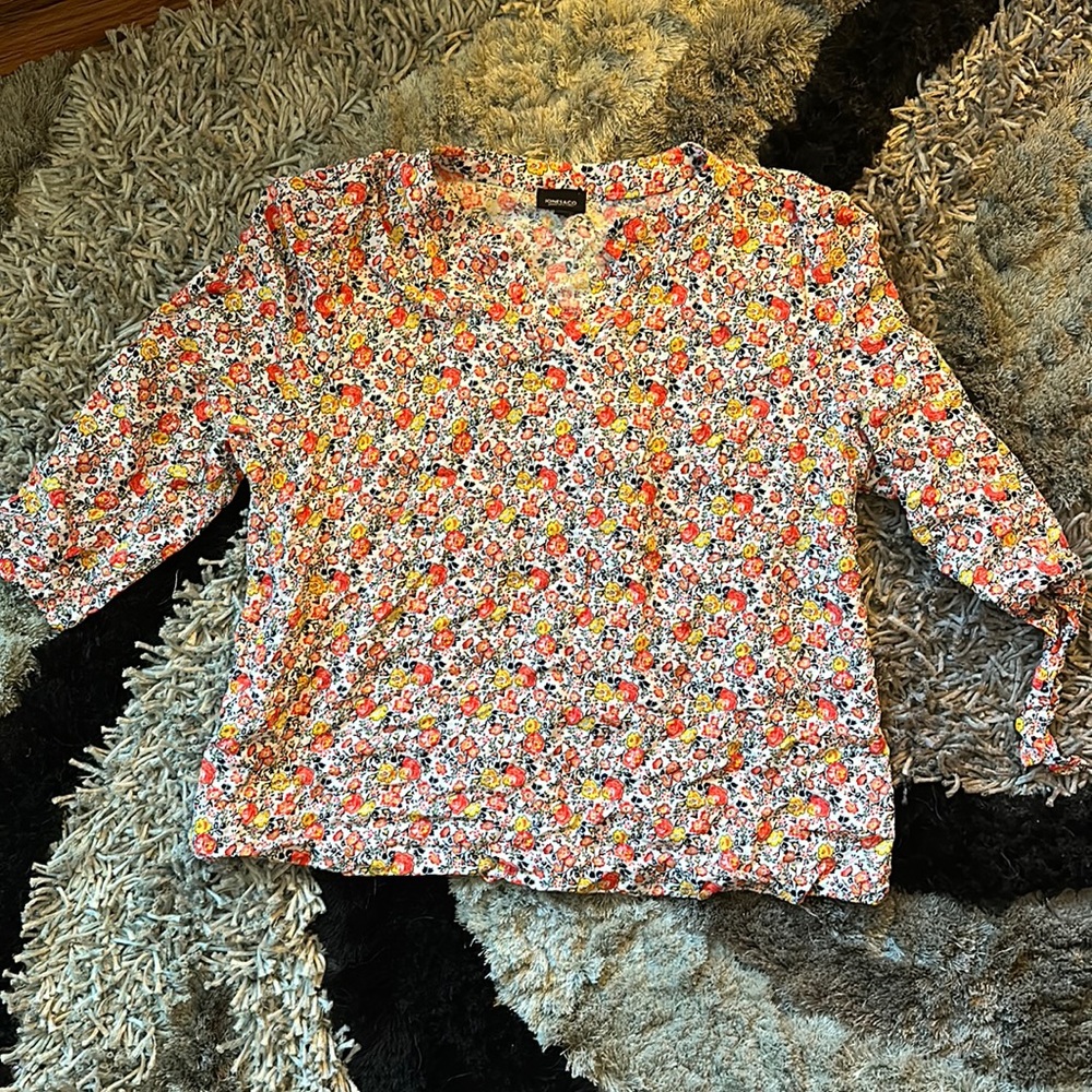 Floral quarter length